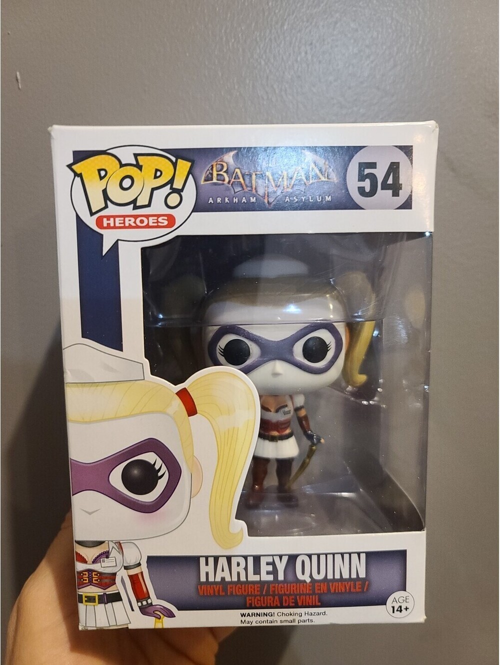 HARLEY QUINN Batman Arkham Asylum Pop Heroes 4" Vinyl Figure #54 Funk 2014